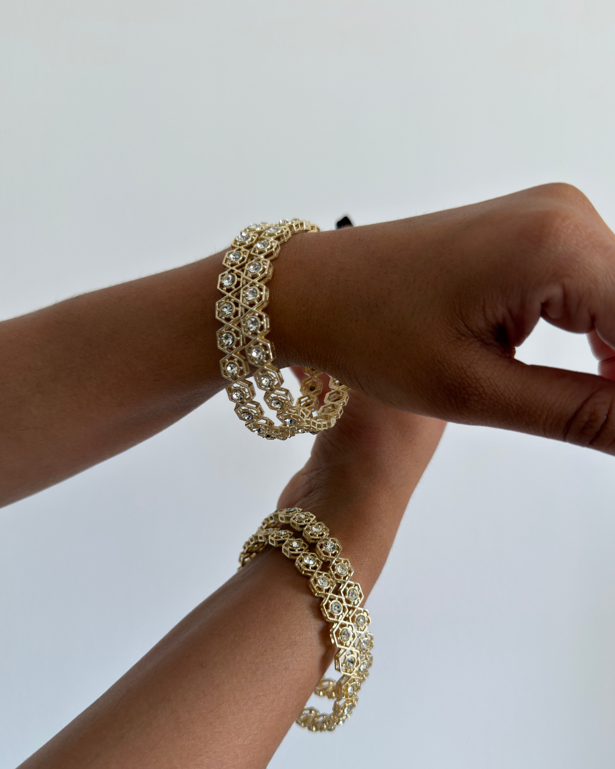 Geometric Crystal Bangle