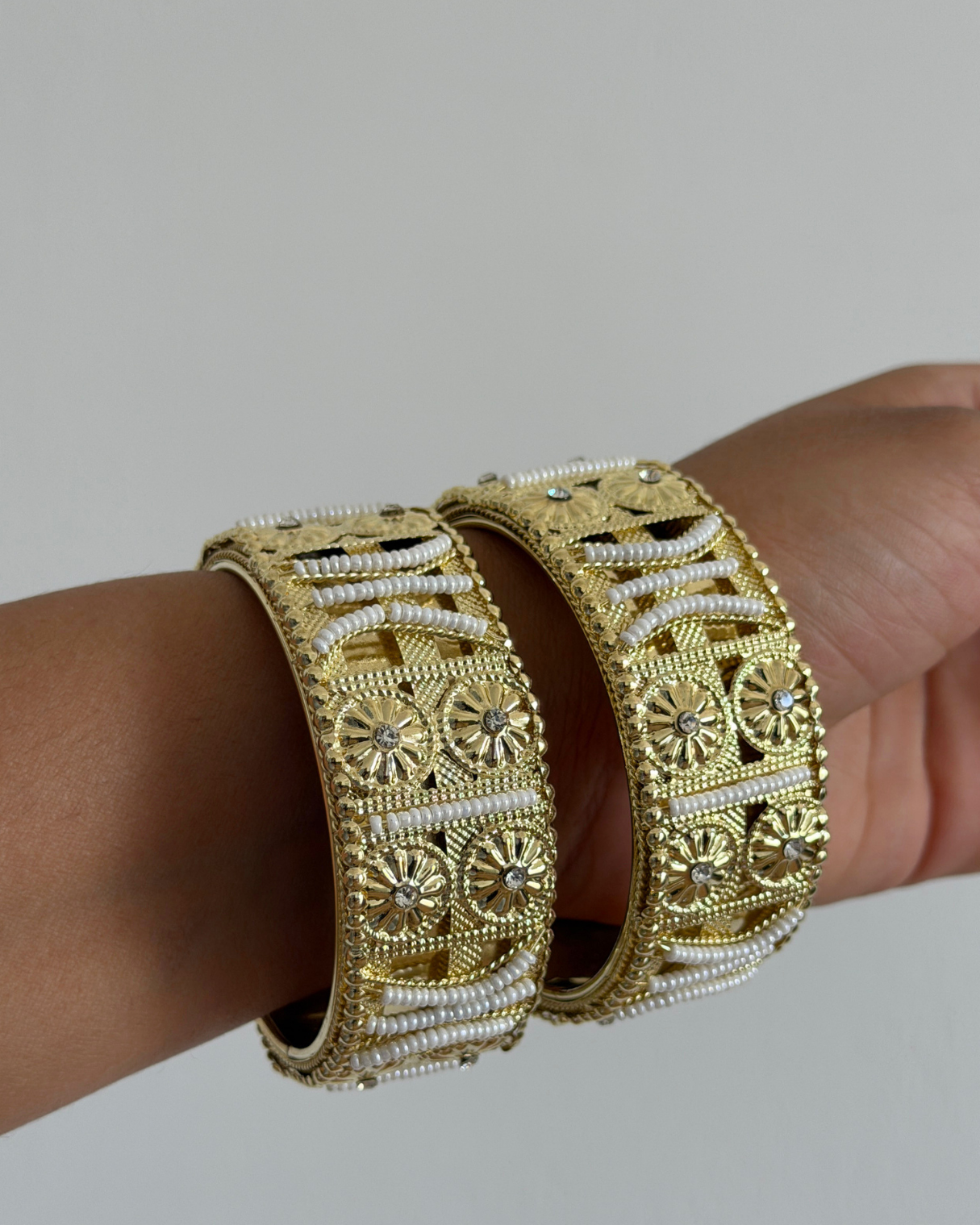 Pearl Floral Cuffs