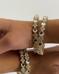 Openwork Polki Bangle