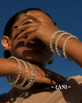 Big Pearl Bangles Stack