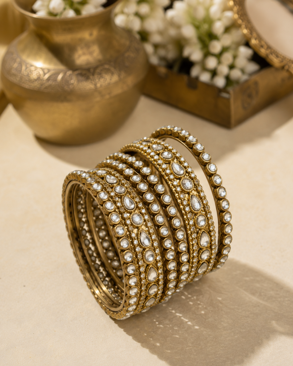 Polki Bridal Kada Bangle
