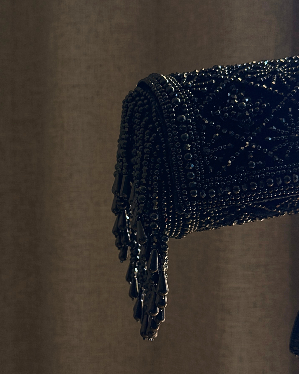 Handcrafted Luxury Barrel Embellished Bag | Dholki