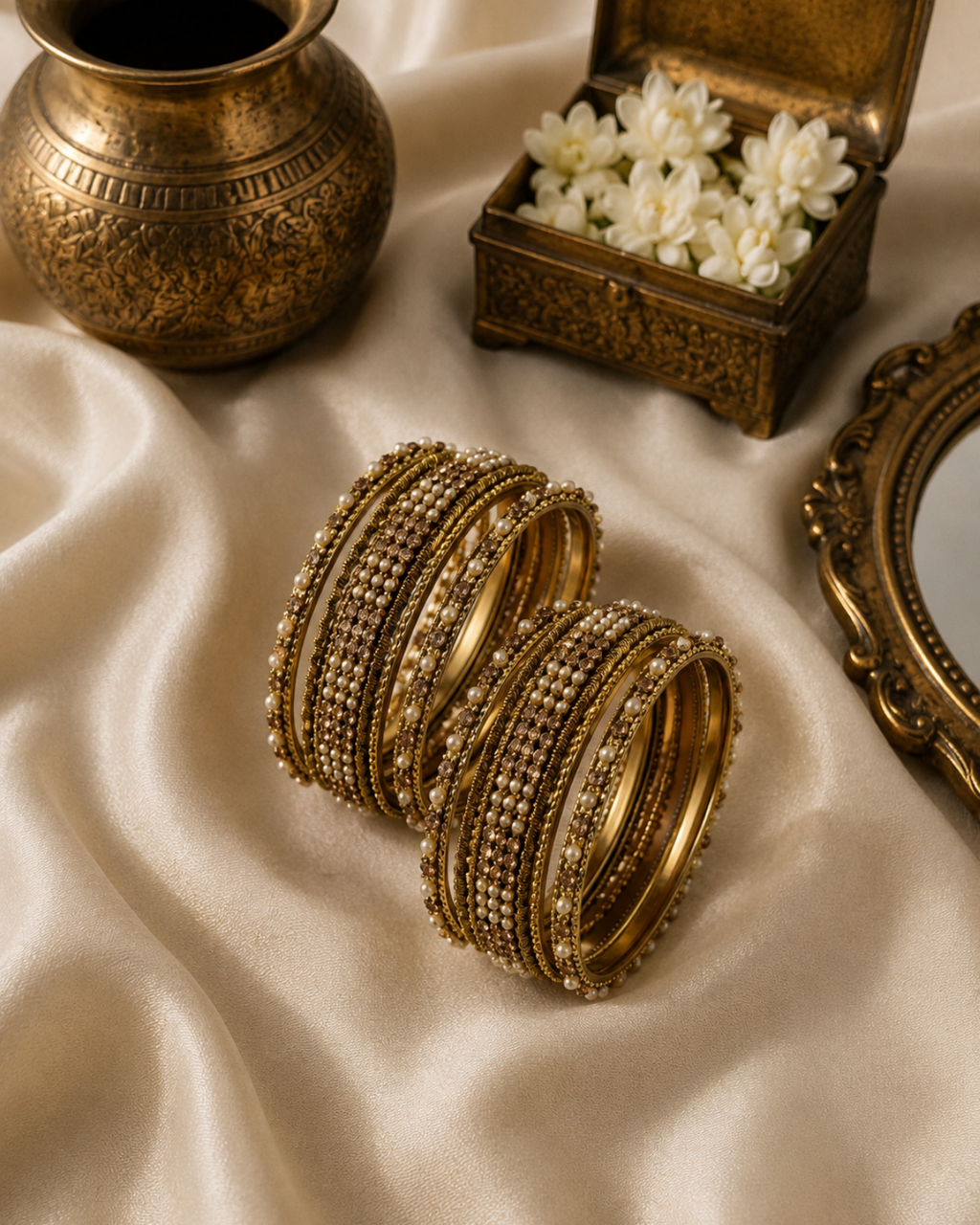 Antique Dual Bangle Set