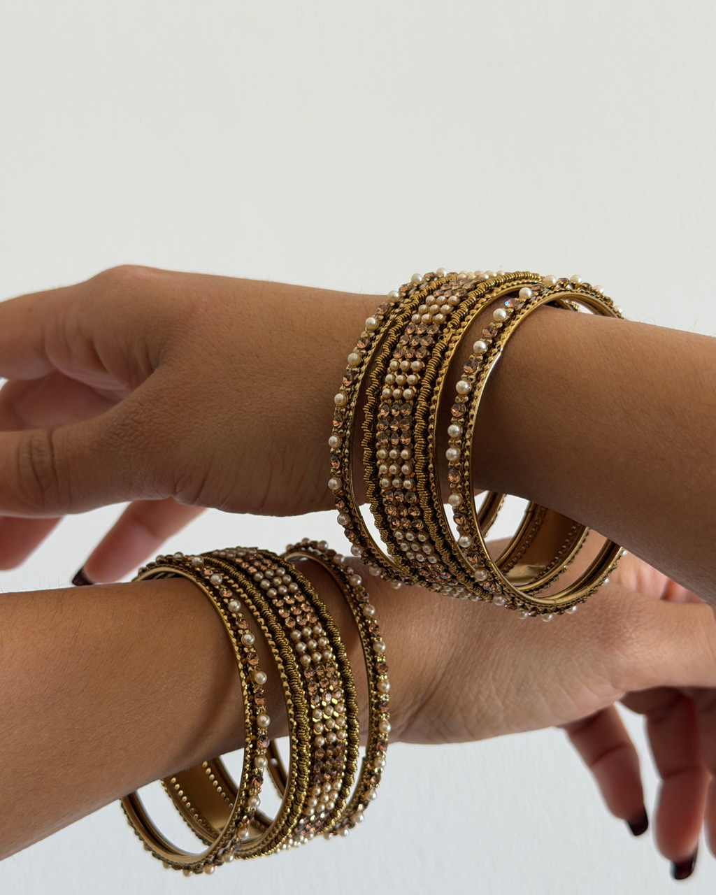 Antique Dual Bangle Set