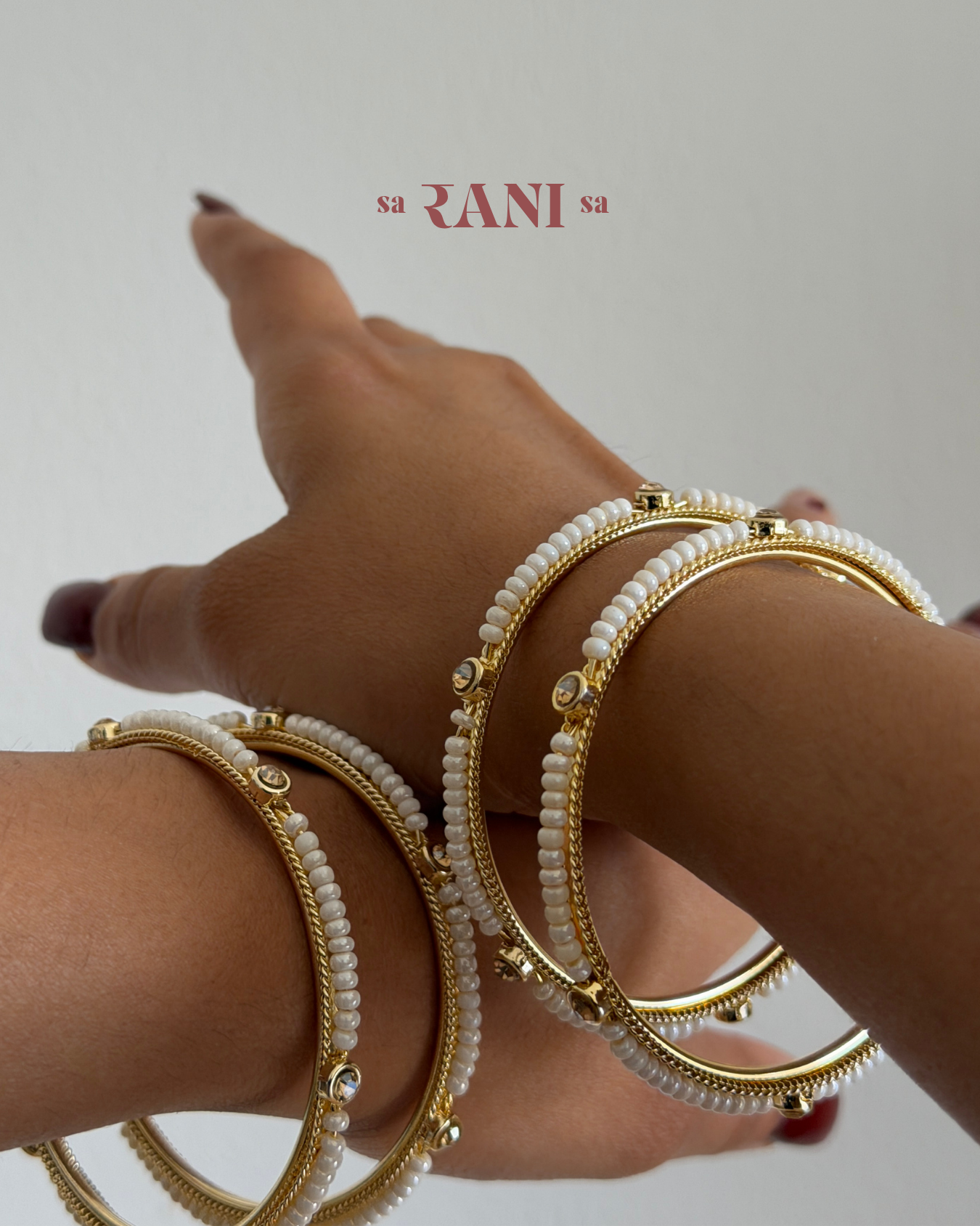 Pearl Crystal Bangle