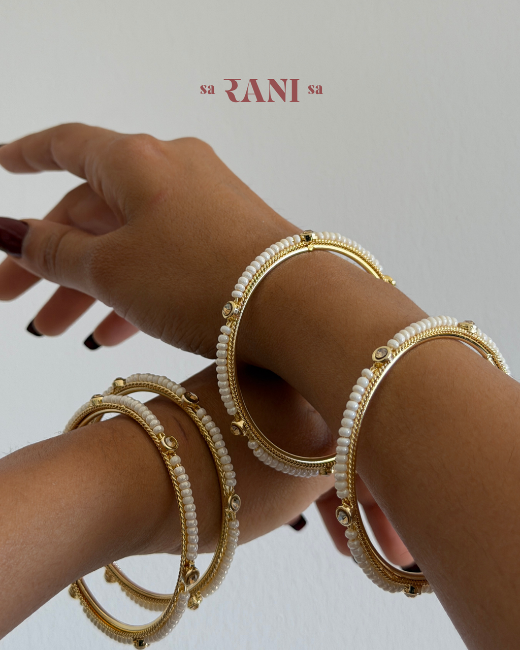Pearl Crystal Bangle