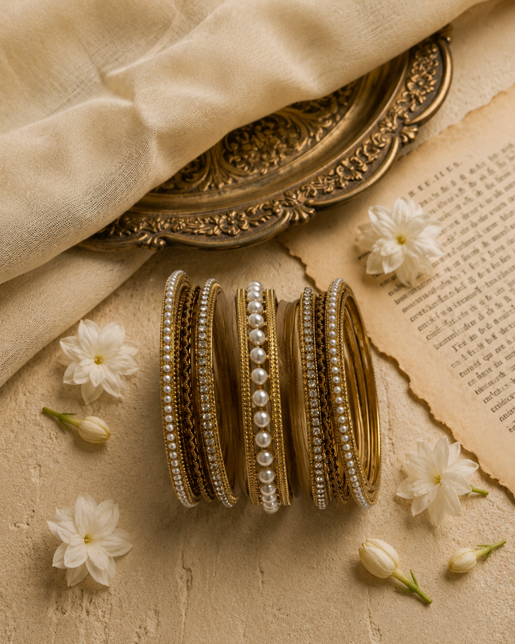 Heritage Antique Pearl Bangle