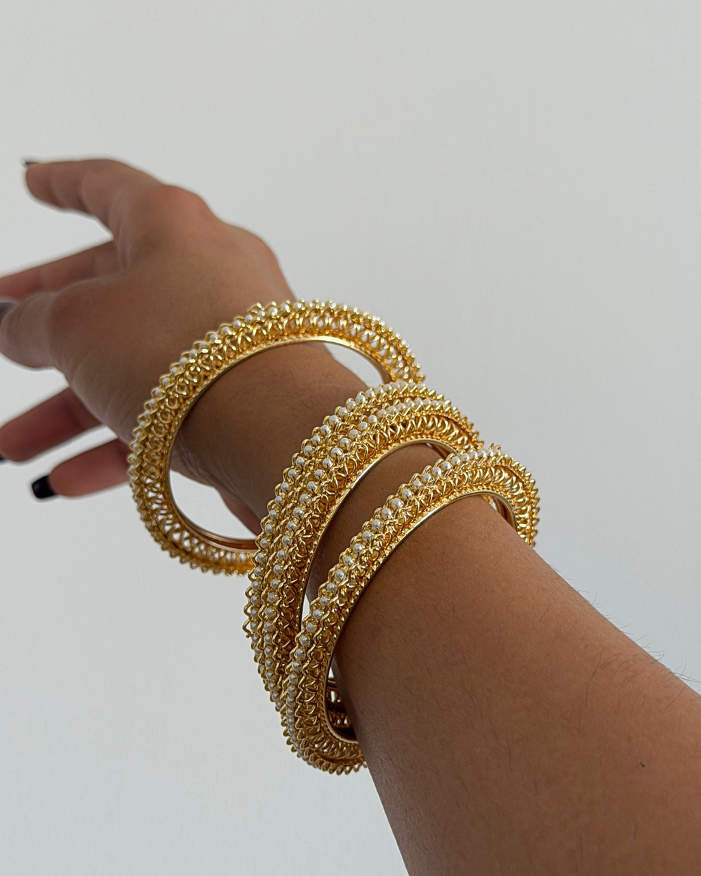 Pearl Filigree Bangle