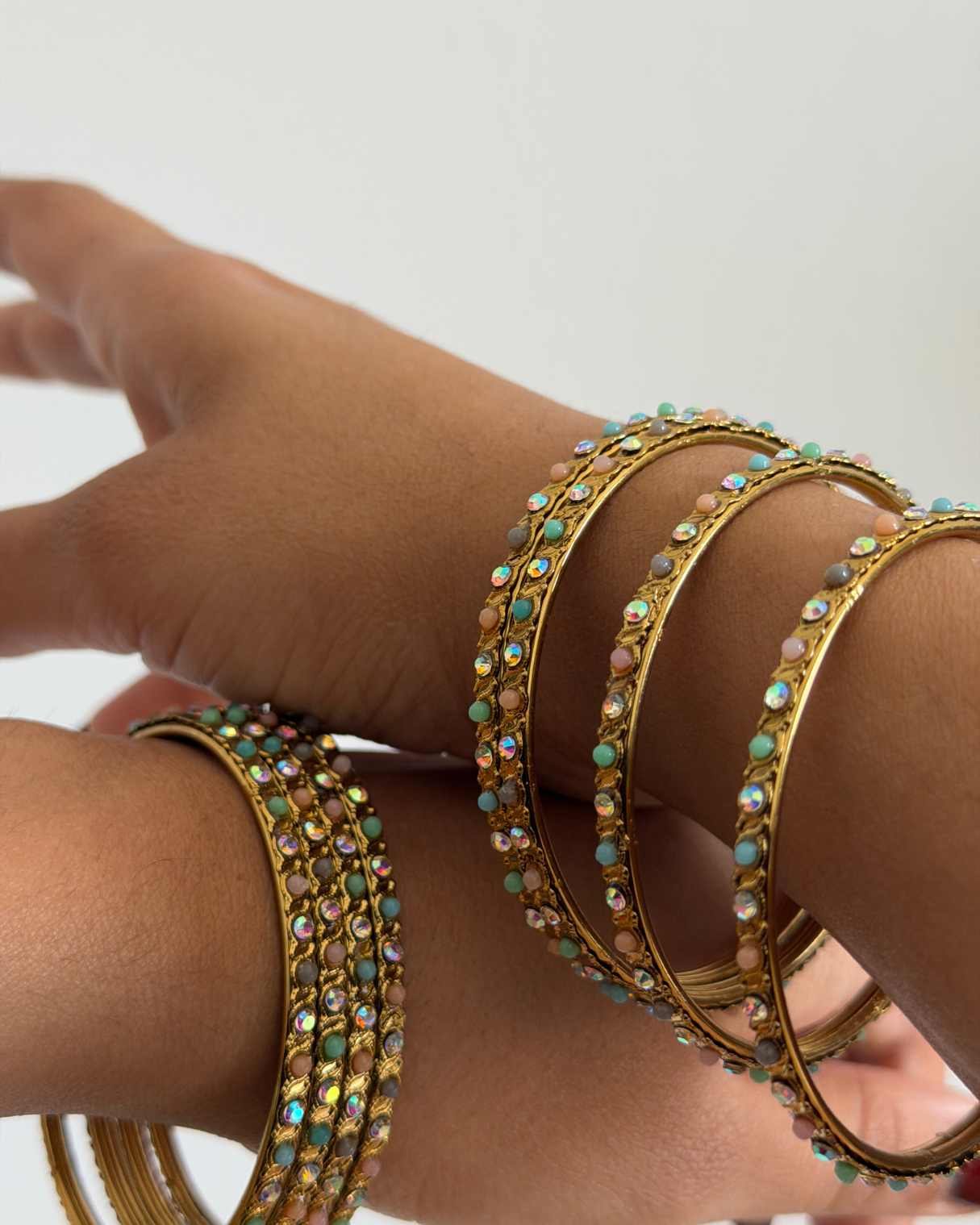 Antique Crystal Bangle