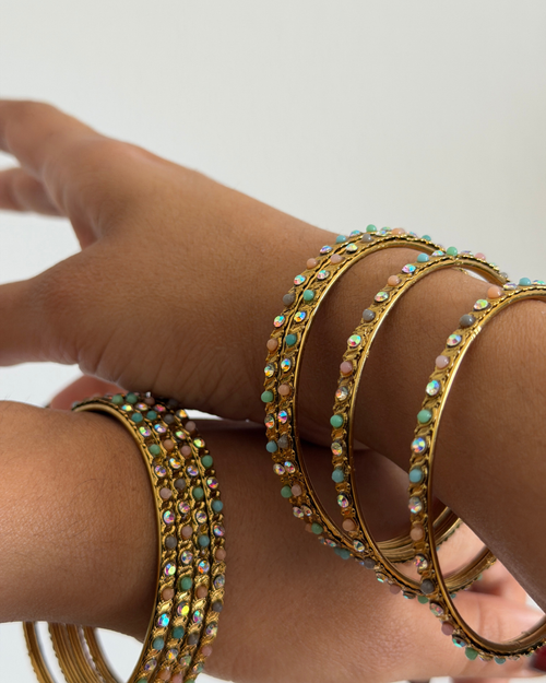 Antique Crystal Bangle