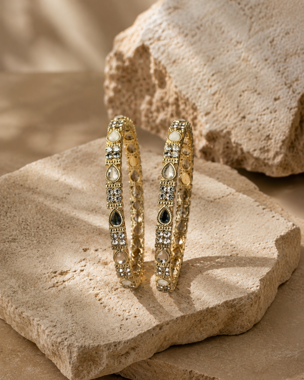 gemstone bangle in dubai, desi girl fashion in dubai, maximalist fashion, indian fashion, indian jewellery